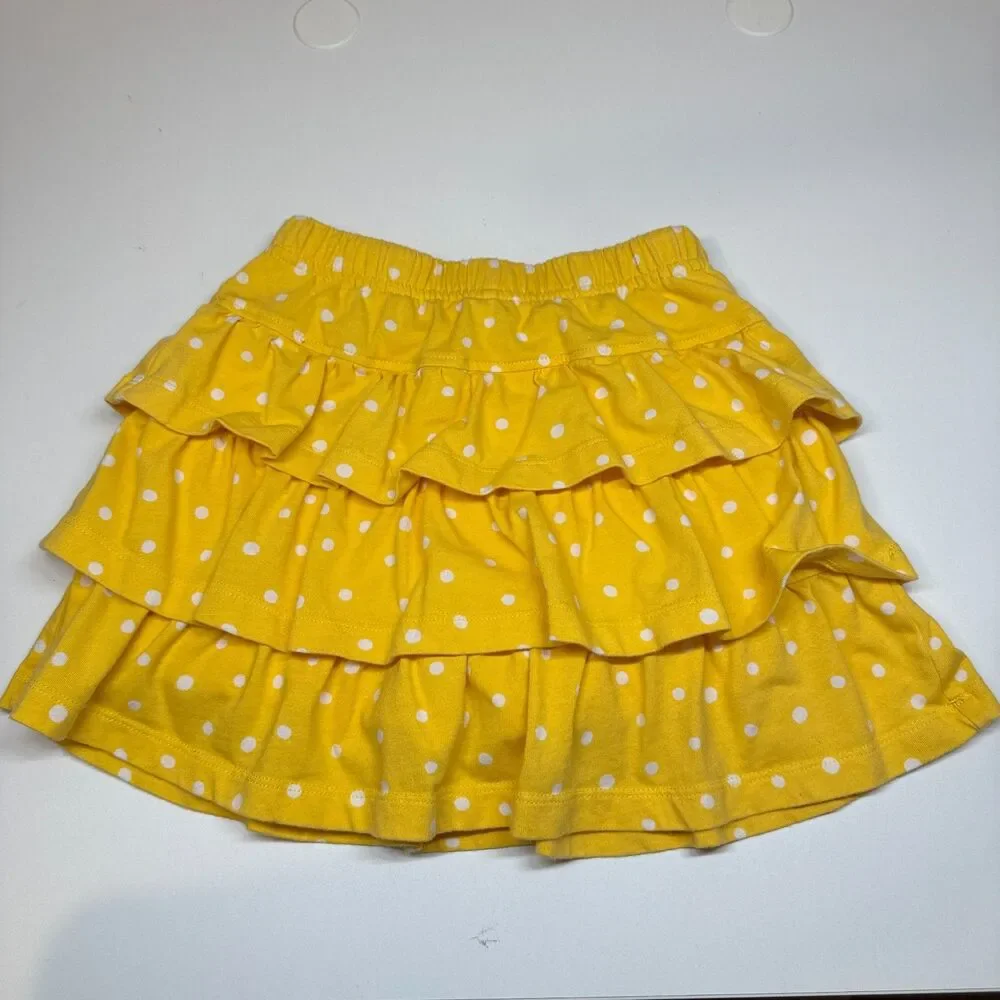 EUC, Hanna Andersson Skorts, 110cm / US 5, Yellow Polkadot